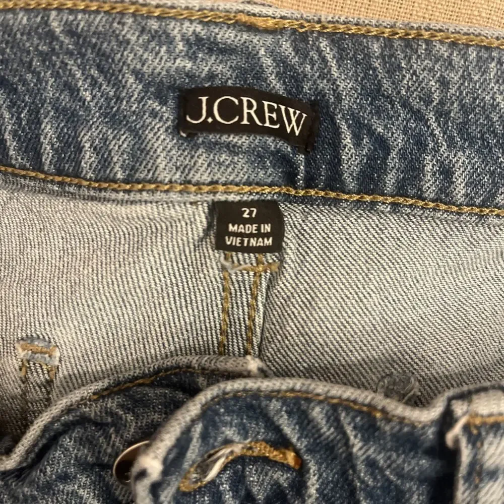 J. Crew Camp-Pocket Wide Leg Jeans For Women Size 27 Medium Wash